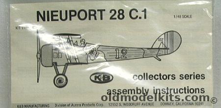 Aurora-KB 1/48 Nieuport 28 C1 Bagged, 1108  plastic model kit